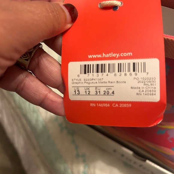 Hatley Pink Graphic Pegasus Rain Boots - Picture 3 of 3